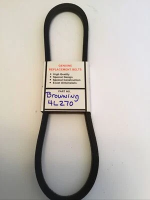 Browning Part# 4L270 FHP 1/2”x27” Cinturón en V Nuevo Stock Antiguo *Envío Gratis* Foto 1 de 4