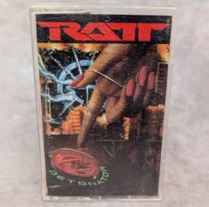 RATT Detonator Cassette Tape Atlantic 1990 Liquid Damage to Insert - Picture 1 of 7
