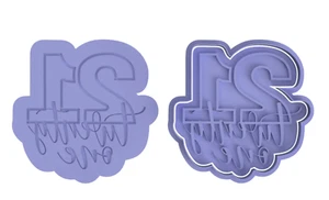Number cookie cutter Letter combined birthday anniversary embosser 21 30 40 50 - Picture 1 of 6