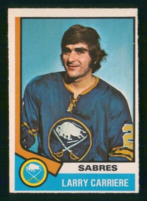 LARRY CARRIERE 1974-75 O-PEE-CHEE 74-75 NO 43 EX+        5674 - Image 1 of 2