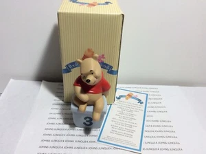 THREE IS FOR DAYS FILLED WITH LAUGHTER WINNIE THE POOH NEW WITH BOX-RETIRED - Picture 1 of 5