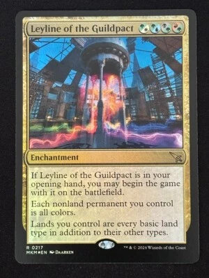 1x MTG Leyline of the Guildpact (Foil) - Murders at Karlov Manor (MKM) #217 - Image 1 of 2