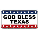 God Bless Texas Retro Vintage Style Metal Sign - 8 In X 12 In With Holes