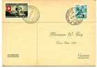 Switzerland 1941 Souvenir Post Card Internment Camp “Munchenbuchsee” + label