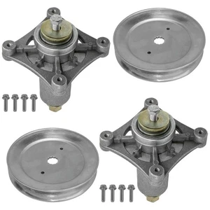 Gruppo 2 mandrini con puleggia per Ayp Husqvarna Craftsman 285-585 187292 192870 - Foto 1 di 4