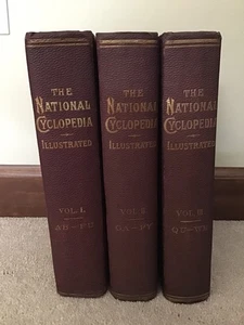 THE NATIONAL CYCLOPEDIA 1890/1891/1893 3-Volume Set by Hon. Jonathan Periam - Picture 1 of 24