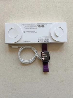 Apple Watch Series 10 GPS 42mm Rose Gold Aluminium Plum Sport Loop 6mth Warranty - Image 1 of 4