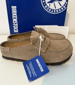 Zueco Birkenstock Naples envuelto de terciopelo topo talla 40 ajuste regular - Imagen 1 de 6