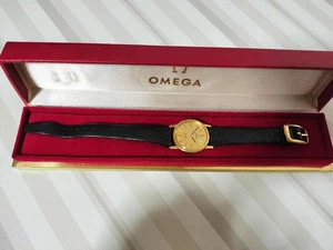 OMEGA DE VILLE Swiss made quartz watch in gold - Picture 1 of 9