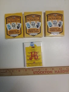 3-Cutty Sark The Real McCoy Roaring 20s Poker Playing Cards New/Sealed &1-J & B - Bild 1 von 13