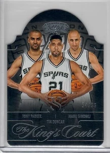 Duncan Parker Ginobili 2024-25 Panini Silhouette The Kings Court /99 SPURS - Picture 1 of 2