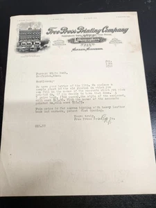 VTG 1911 Billhead Masthead of Free Press Printing Company of Mankato Minnesota - Picture 1 of 5