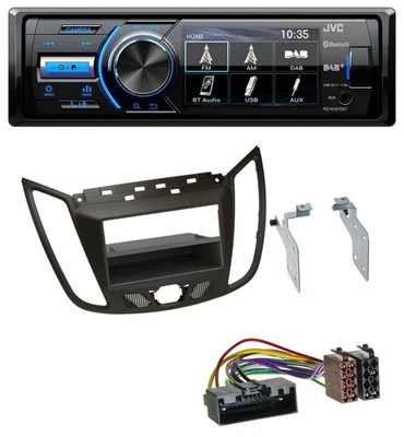 JVC Bluetooth MP3 USB DAB Autoradio für Ford C-Max / Kuga - dunkelbraun - Bild 1 von 4