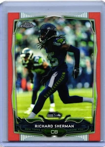 2014 Topps cromo #97 Richard Sherman refractor naranja - Imagen 1 de 2