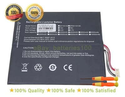 Original new 7.6V 4500mAh 34.2Wh Pipo W11 P30140144 3169140 battery - Image 1 of 4