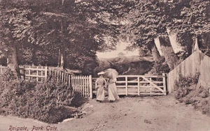 ERS Pre 1919 Postcard, The Park Gate, Reigate, Surrey - Imagen 1 de 1