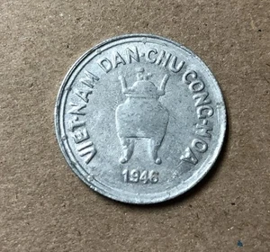 1946 Nordvietnam 5 Hao Aluminium Münze (7) - Bild 1 von 2