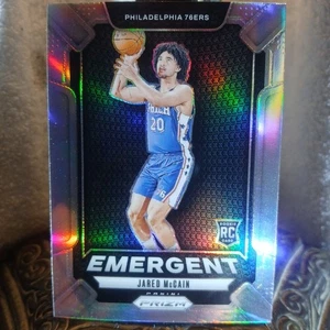 Panini Prizm Jared McCain RC 2024-25 plata Prizm emergente #19 - 76ers - Imagen 1 de 6
