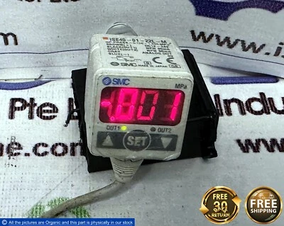 SMC ISE40-01-22L-M Digital Pressure Switch -0.100 - 1.000 MPa ISE40-Series Japan - Image 1 of 4