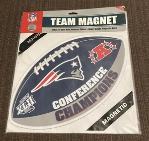 NFL 2008 New England Patriots AFC Conference Champions XLII Large Team Magnet - Picture 1 of 2