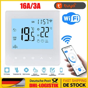 Digital LCD WiFi Raumthermostat Programmierbar Fußbodenheizung Smart Home 230V - Bild 1 von 12