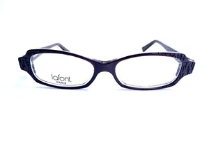 New Jean Lafont Brown Rectangular Oval Eyeglasses France Elegie 283 51 14 138 - Picture 1 of 9