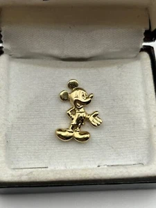 Vintage Disney Mickey & Co. Colibri Gold Tone Mouse Tie Tack Pin Original Box - Picture 1 of 3