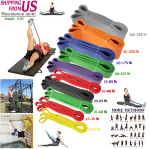Juego de Bandas de Resistencia Bucle Gimnasio Ejercicio Yoga Fuerza Entrenamiento Fitness Resistencia Pesada - Imagen 1 de 22