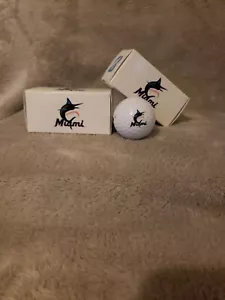 4 Miami Marlins MLB Team Golf Regulation Size Golf Balls, 2 Pack, 4 TOTAL - Picture 1 of 1