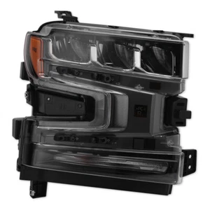 LED Headlight For 2019 2020 2021 Chevy Silverado 1500 Right Passenger Headlamp - Picture 1 of 18