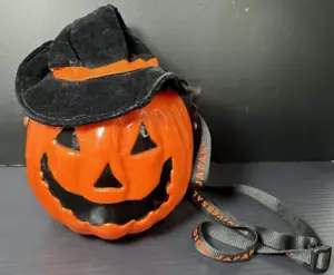 Universal Studios Japan 2010 Halloween zucca popcorn secchiello caramelle con cinturino cappello - Foto 1 di 9