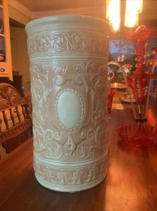 WELLER POTTERY "IVORY" UMBRELLA STAND, ARTS & CRAFTS, 20" Nouveau - Picture 1 of 9