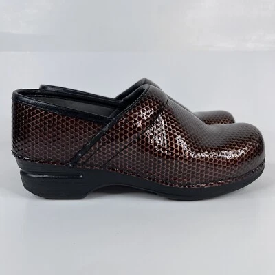 Dansko Women XP Clogs Brown Leather Comfort Nurse Shoes Size 38 - Image 1 of 4