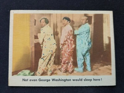 1959 Fleer Three Stooges # 23 Not even George Washington would sleep... (EX) - Image 1 of 3