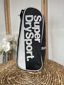Superdry Sport black gym wash bag toiletries case - Picture 1 of 10