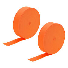 2pcs Elastic Bands for Sewing 1 Inch 10 Yards Orange Knit Elastic Spool