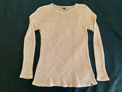 Volcom Women’s Knit Light sweater Long Sleeve,  S, Light Pink - Image 1 of 3
