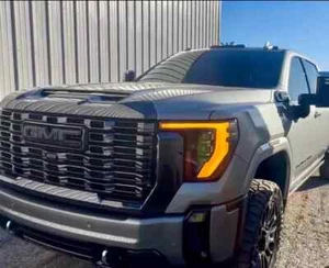 2024+ GMC Sierra HD Amber DRL OEM LED Headlight Harness Plug and Play - Picture 1 of 6