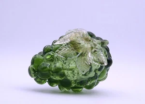 Uvas de cristal soplado de Murano con manchas doradas de Alfredo Barbini - Italia - Imagen 1 de 16