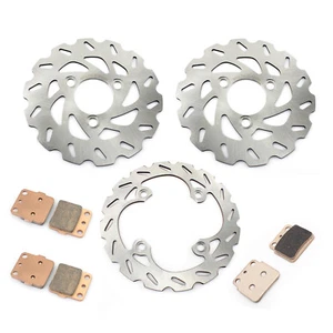 3x Front Rear Brake Rotors Discs Pads For Suzuki Quadsport Z400 LTZ400 2x4 03-14 - Bild 1 von 12