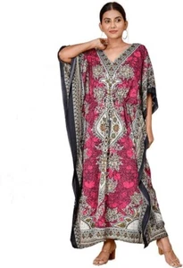 Vestido Caftán Maxi Suelto Largo Boho Talla Mujeres Kimono Plus Playa Caftán Informal - Imagen 1 de 9
