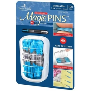 Taylor Seville Magic Quilting Pins REGULAR 0.6 x 48mm 1 3/4" TS 217139 100 Piece - Picture 1 of 1