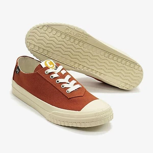 Tenis informales con cordones informales de lona roja cámper Camaleon 1975 para hombre NUEVAS - Imagen 1 de 5