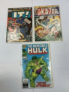 MARVEL COMICS LOT OF 3 HULK IT ! KA-ZAR  EXCELLENT CONDITION  - Picture 1 of 1