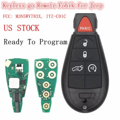 Умный дистанционный брелок для Jeep Grand Cherokee 2008 2009 2010 2012 2013 годов выпуска без ключа - Изображение 1 из 4