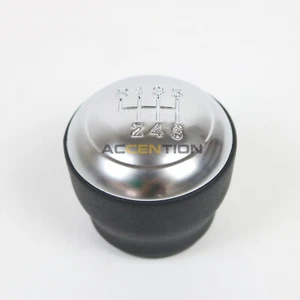 6 Speed Mt Leather Gear Shift Knob For Hyundai Santa Fe Kia K5 - Picture 1 of 7