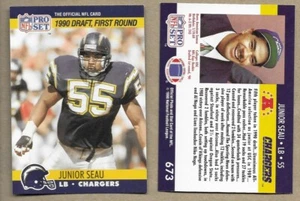 JUNIOR SEAU ROOKIE CARD 1990 Pro Set RC Football First Round Draft - Picture 1 of 1