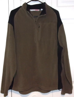 Men's size XL Grand Slam, brown/black fleece, zipper at neck, jacket - Image 1 of 4