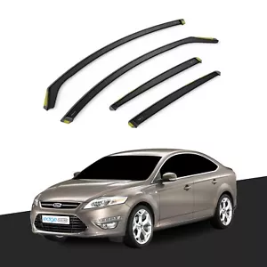 Ford Mondeo MK4 2007-2014 5 Door Hatchback/Saloon Wind Deflectors 4pc Tinted - Picture 1 of 10