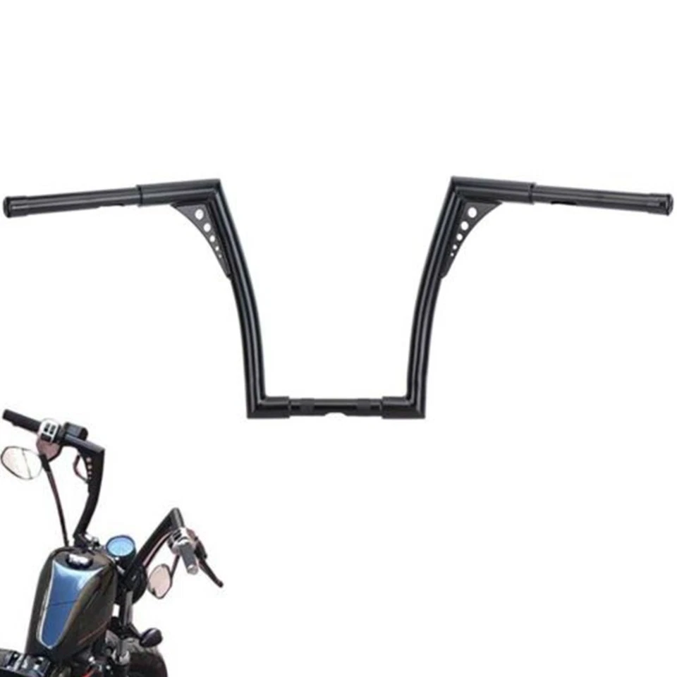 14 Rise Ape Hangers Handlebar Monkey Bagger Black Fit For Triumph Speedmaster Foto 1 de 4